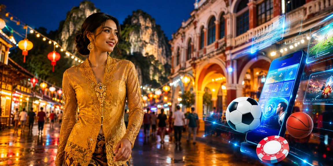 Pertaruhan bola sepak di Ipoh dengan tema tradisional moden